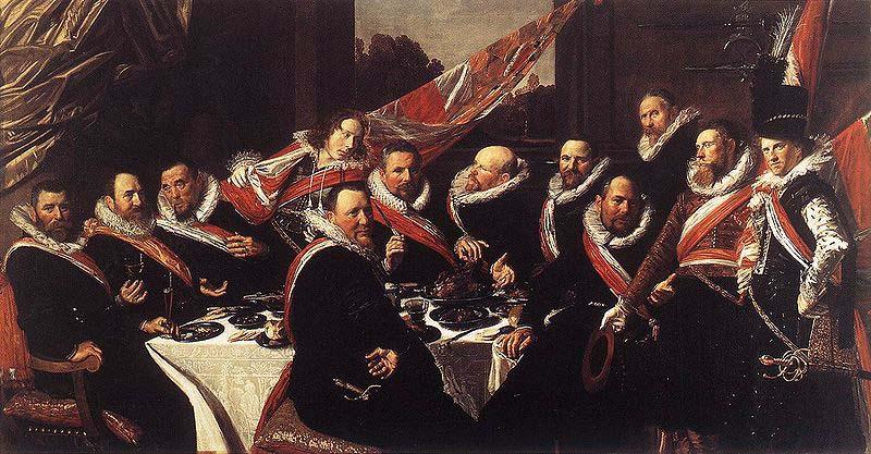 Frans Hals Banquet of the Officers of the St George Civic Guard WGA Sweden oil painting art